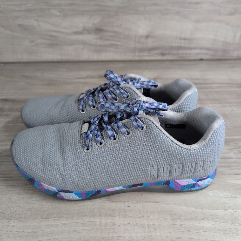 Nobull trainer lowtop Gray Multy Color Shoes Women's 10.5 Sneakers Mens 9